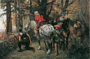 Feinderkundung by Julius von Blaas d. Ä.