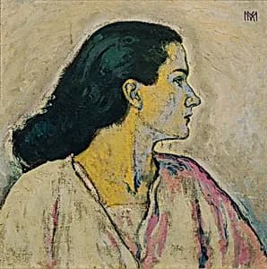 Frauenbildnis im Profil by Koloman Moser
