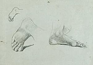 Fußstudie by Peter Krafft