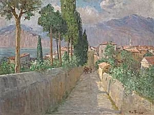 Gässchen in Malcesine by Berta von Tarnóczy-Sprinzenberg