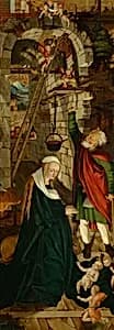 Geburt Christi by Meister der Oberfalkensteiner Altarflügel