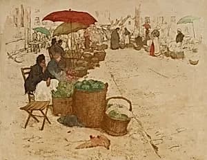 Gemüsemarkt by František Šimon