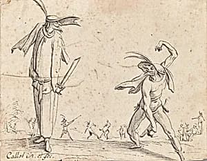 Gian Fritello und Ciurlo by Jacques Callot