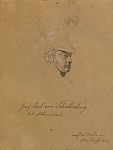 Graf Carl von Schulenburg by Peter Krafft