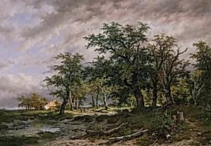Große holländische Landschaft by Remigius Adrianus van Haanen