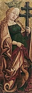 Hl. Margarete (Innenseite) by Friedrich Pacher
