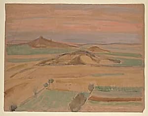 Hügelige Landschaft by Walther Gamerith