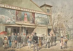 Im Wurstelprater in Wien by Ferdinand Weckbrodt
