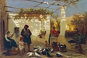 In einer italienischen Pergola by Friedrich Alois Schönn