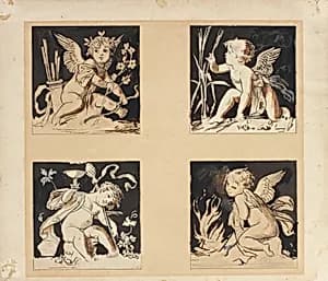 Jahreszeiten by Ernst Klimt
