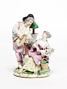 Junge Familie mit Dudelsack by Unbekannter Künstler