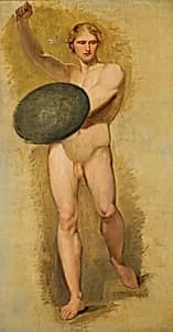 Jüngling mit Schild by Carl Rahl