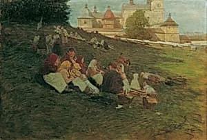 Kalwarya (bei Krakau) by Johann Nepomuk Geller