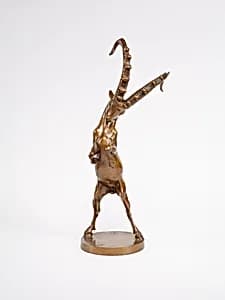Kämpfender Steinbock by Franz Barwig der Ältere