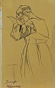 Knieende weibliche Figur by Josef Wawra