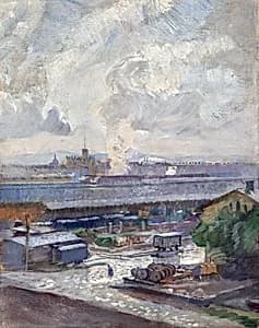 Kohlenbahnhof der Nordbahn by Franz Hohenberger