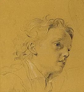 Kopf eines Knaben by Peter Krafft