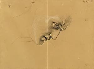 Kopfstudie by Peter Krafft