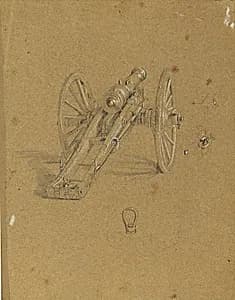 Lafette mit Mörser by Peter Krafft