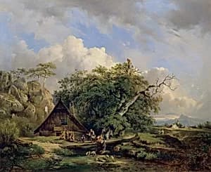 Landschaft bei Gutenstein by Dominik Schufried