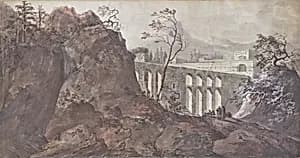 Landschaft mit Viadukt by Charles de Thomas