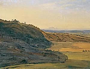 Landschaftsstudie bei Ariccia by Unbekannter Künstler