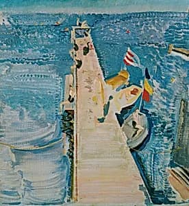 Landungssteg an der Ostsee by Maximilian Oppenheimer