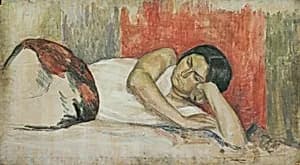 Liegende Frau by Walther Gamerith