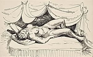 Liegender Frauenakt by Franz Barwig der Ältere