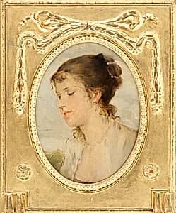 Mädchenbildnis by Friedrich August von Kaulbach