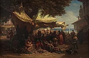 Markt von Konstantinopel by Friedrich Alois Schönn