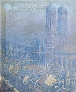 Morgennebel München by Charles Johann Palmié
