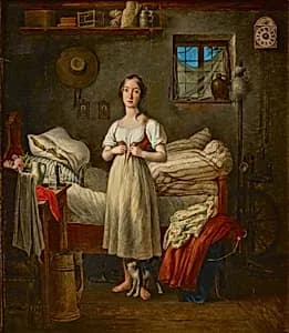 Morgentoilette eines Mädchens by Michael Neder