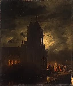 Nächtliche Prozession by Georg Gillis van Haanen