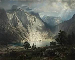 Obersee bei Berchtesgaden by August Wilhelm Leu