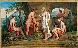 Perseus und die Nymphen by Monogrammist A. P.