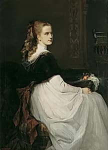 Porträt Eugenie Scheuffelen by Hans Makart