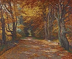 Praterallee im Herbst by Olga Wisinger-Florian