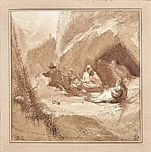 Rast im Gebirge by Unbekannter Künstler