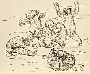 Raufende Bären by Franz Barwig der Ältere