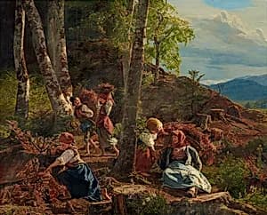 Reisigsammler im Wienerwald by Ferdinand Georg Waldmüller