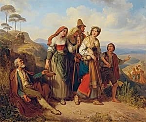Römische Pilger by Johann Nepomuk Ender
