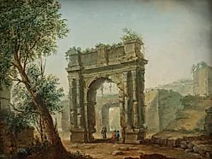 Ruinenlandschaft by Hubert Robert
