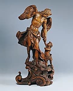 Schutzengel mit Kind by Johann Georg Dorfmeister