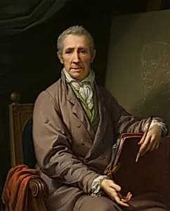 Selbstbildnis an der Staffelei by Johann Baptist Lampi d. Ä.