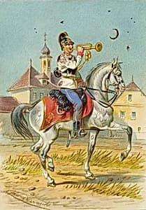 Soldat zu Pferd by Franz Gerasch