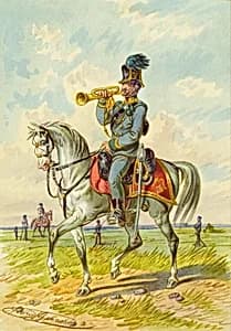 Soldat zu Pferd by Franz Gerasch