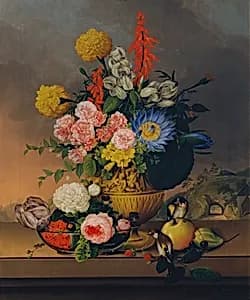 Stillleben mit Blumenstrauß by Johann Knapp