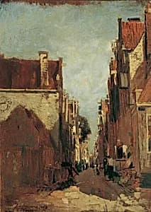 Straße in Amsterdam by Tina Blau