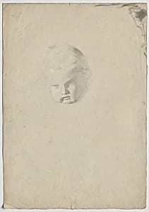 Studie eines Kinderkopfes by Franz von Matsch